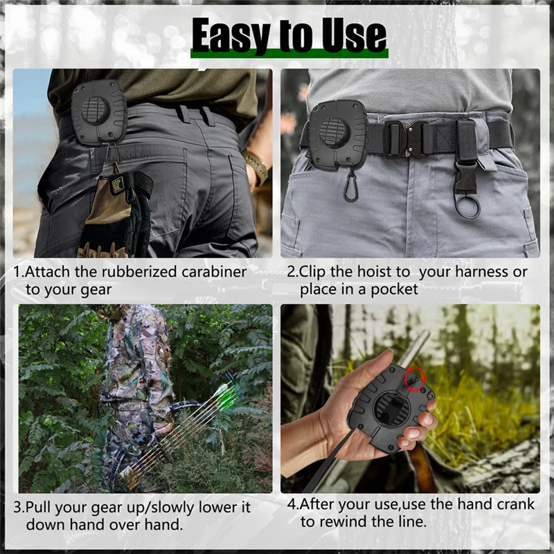 

A18E-подъемник для нагрузки, выдвижной подъемник для лука, безопасное использование 26 футов для лука, подставка для охотничьего дерева, аксессуары для оборудования