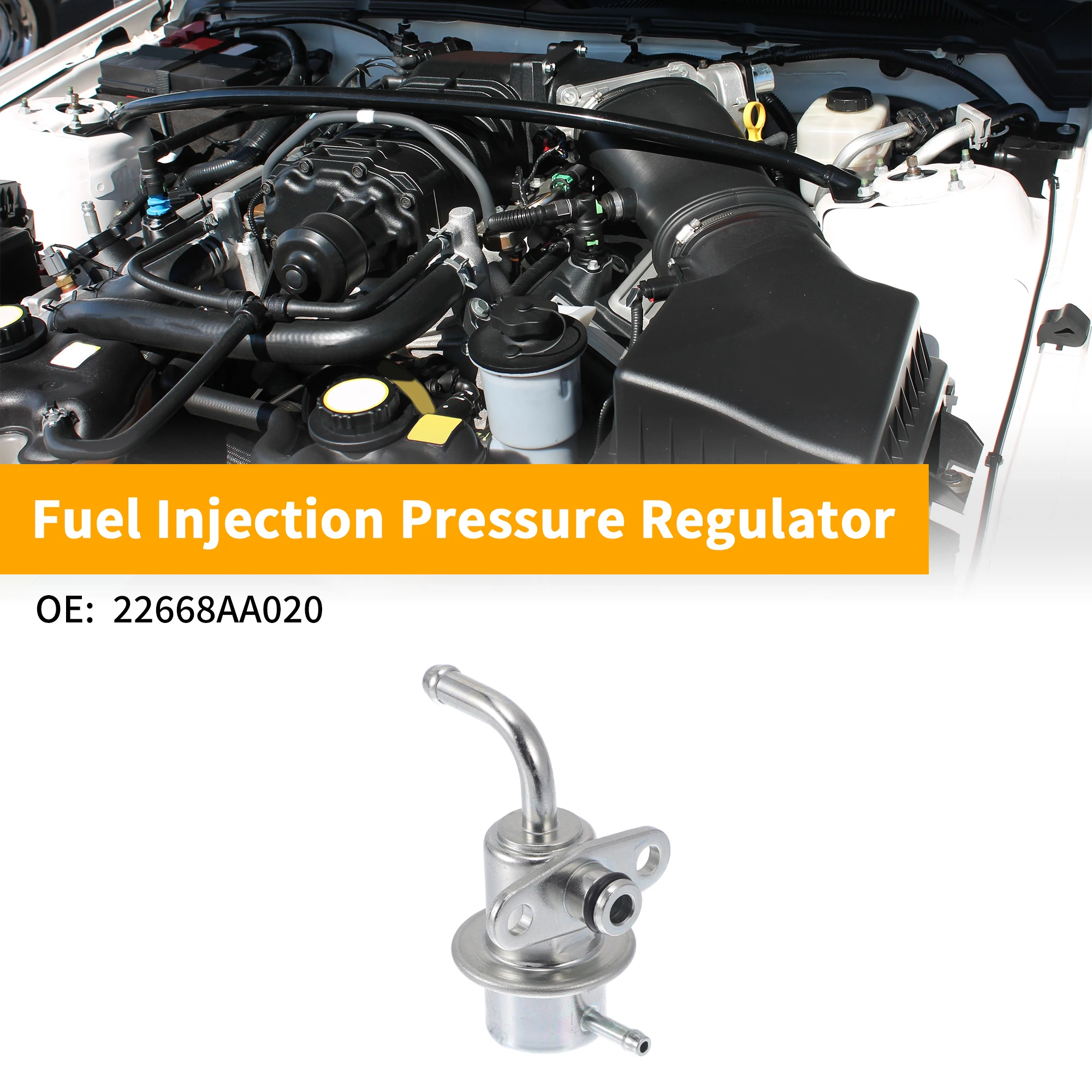 

UXCELL Fuel Pressure Regulator for Subaru Legacy 1992-1995 No.22668AA020 Metal 1 Pc