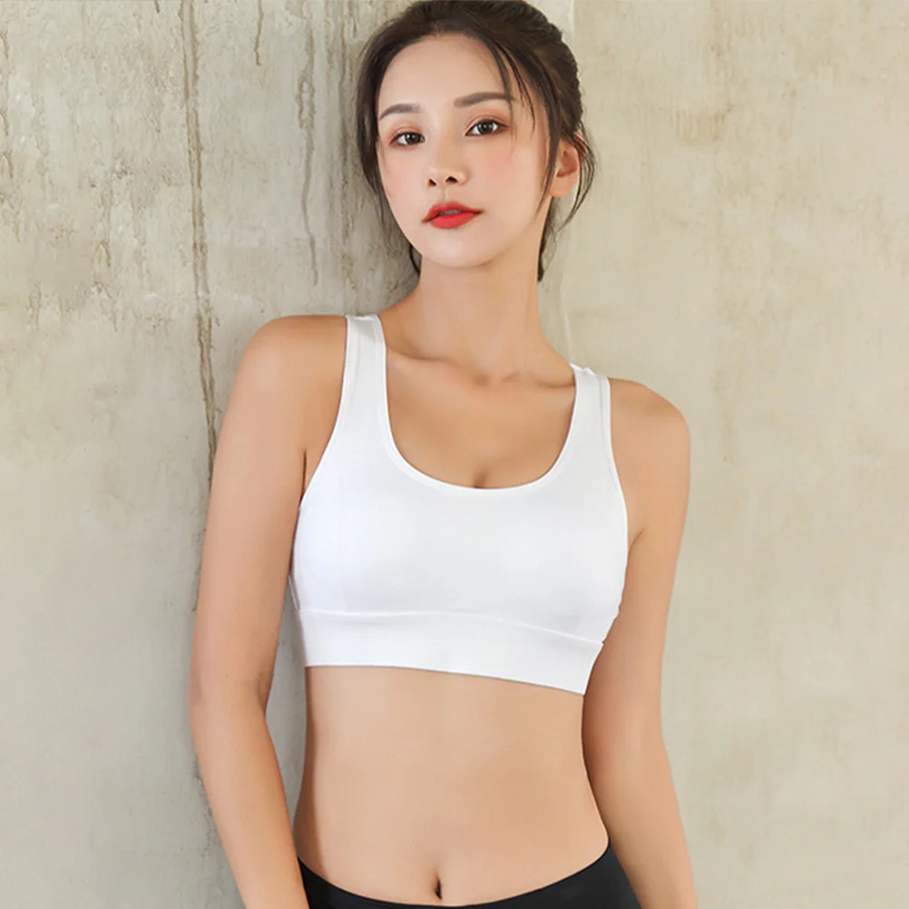 

Breathable Wirefree Sports Bra Soft Nylon Running Yoga Underwear for Women Fitness Workout Support Sports Tank Tops Vest