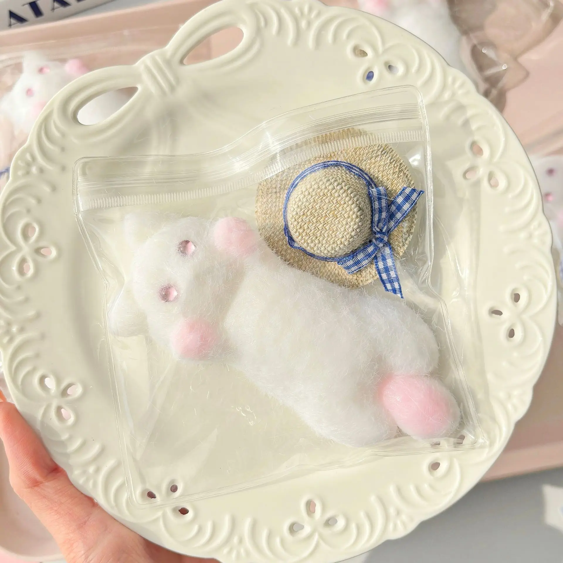 Nette Weiche Squishies Stroh Hut Katze Squeeze Spielzeug Antistress Kitty Taba Squishy Kinder Mädchen Spielzeug Geschenk Stress Ball Erwachsene Sensorischen Spielzeug