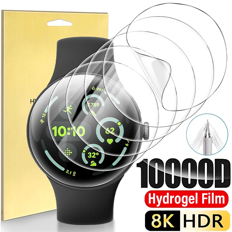

Для Google Pixel Watch 1/2 Ultra прозрачная мягкая гидрогелевая пленка из ТПУ, защитная пленка для экрана Google Watch3 41/45 мм, аксессуары для умных часов