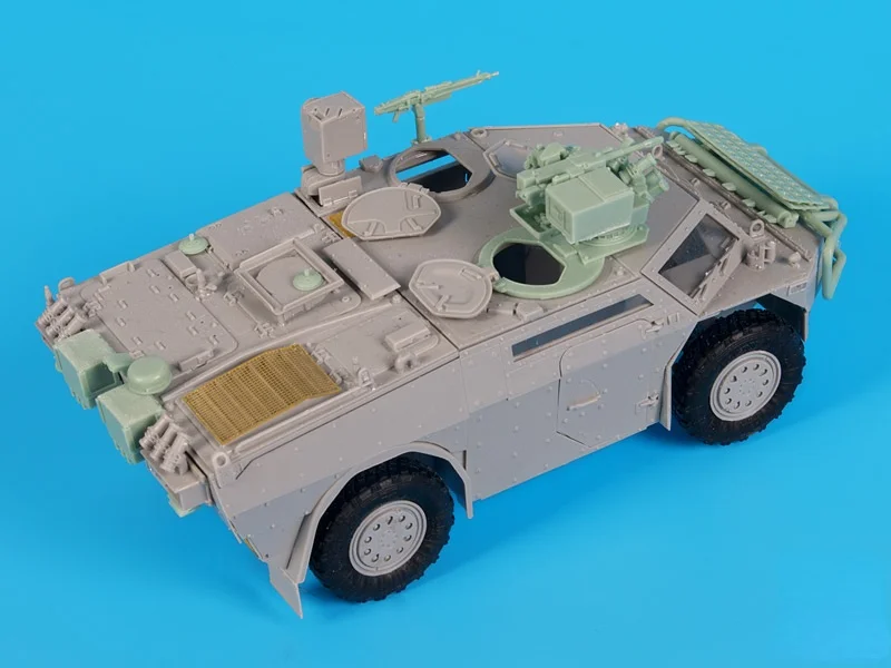 1/35 Scale Die-cast Resin Armored Vehicle Parts Model Assembly Kit  Fennek Fennek 1A2 Modified Parts Unpainted (no Car)