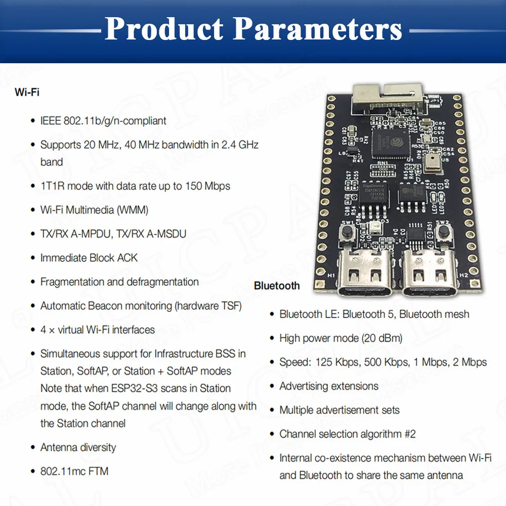 Imagem -05 - Development Board Wifi bt Módulo com Microfone Ov2640 Câmera Module Psram 8mb Flash 16mb Novo Esp32 s3 N16r8 Cam Esp32-s3