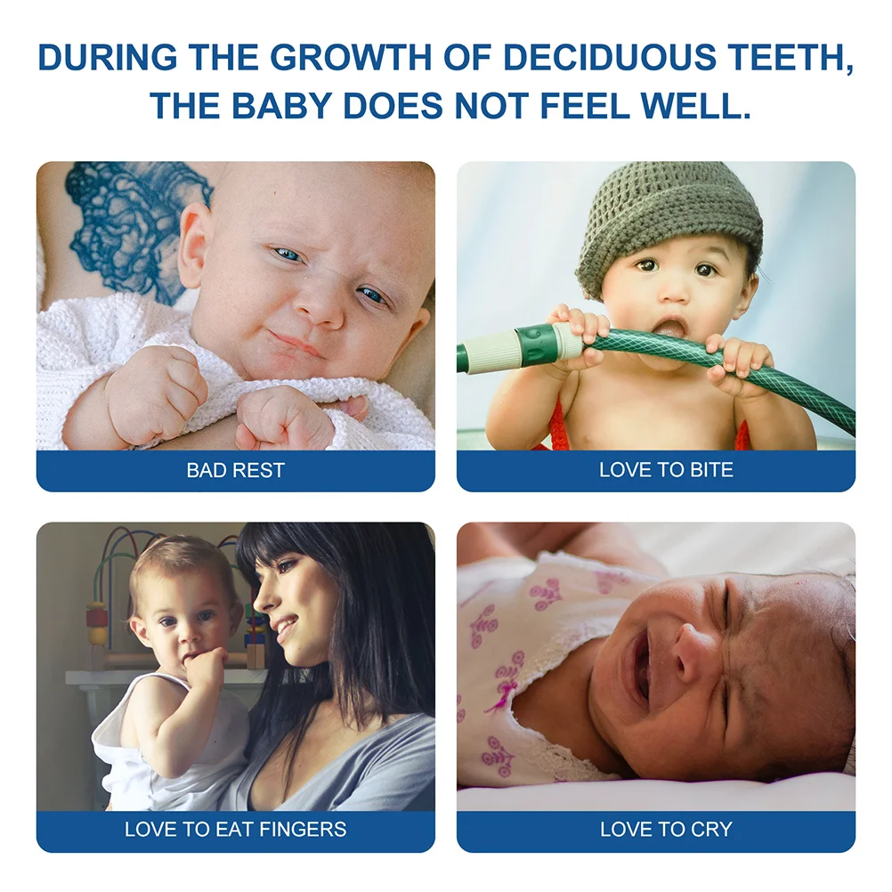 

Teething Toys for Baby Chewing Necklace Jewelry Chewable Kid Pendant Children's Chain Babies