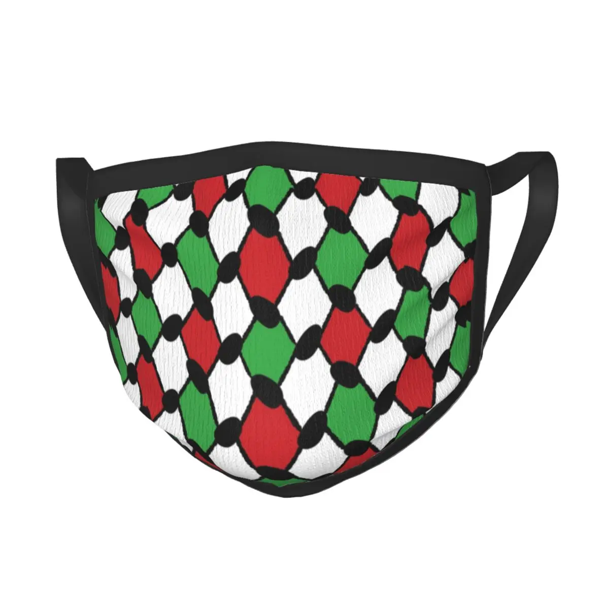 Keffiyeh-Masque buccal anti-brume pour hommes et femmes, couvre-visage sans poulet, Hutilities palestiniennes, Kufiya Folk