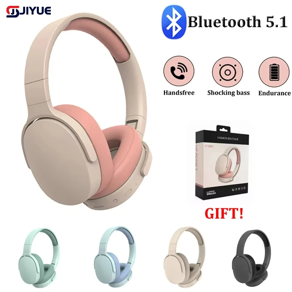 

Original P2961 Bluetooth 5.1 Wireless Headphones Earphone For Samsung IPhone Stereo HIFI Headset Game Earbuds With Mic For Gift