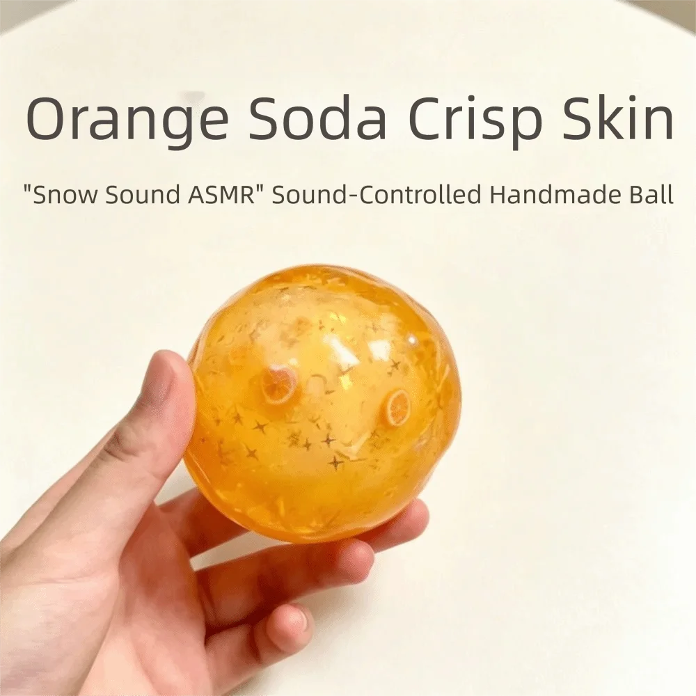 Satisfying Sound Crispy Squishy Ball Shapable Non-bounce Wax Crunchy Squishy Pinch Handmade Sensory Fidget Ball Student Prize
