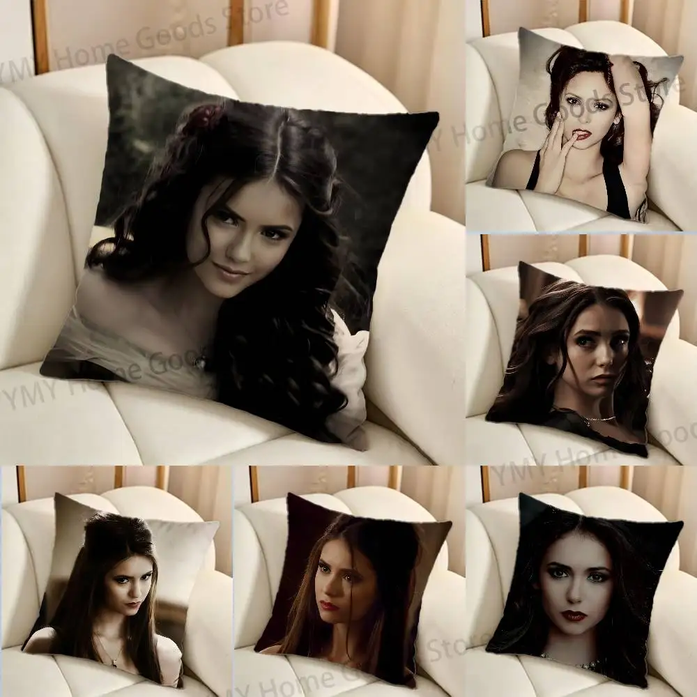 Actor K-Katherine P-Pierce Print Throw Pillow Cover Square Cushion Case for Living Room Bedroom Decor