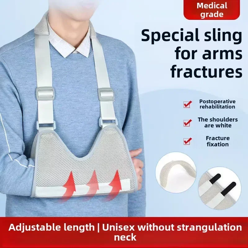 Medical Forearm Sling Arm Fracture Postoperative Arm Fixation Belt Mesh Breathable Shoulder and Neck Wrist Belt for Children