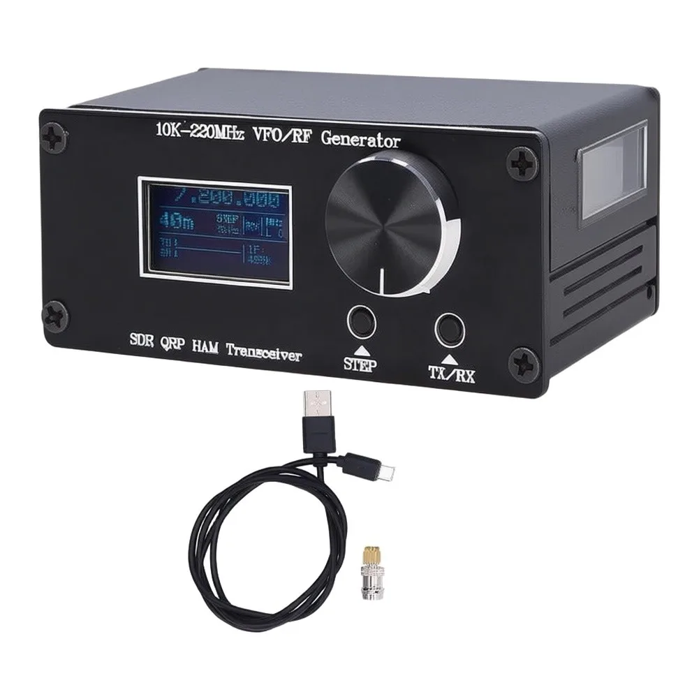 10kHz-220MHz Variable For Frequency Oscillator VFO for QRP Transceiver DIY Radio Project with Si5351 and Support