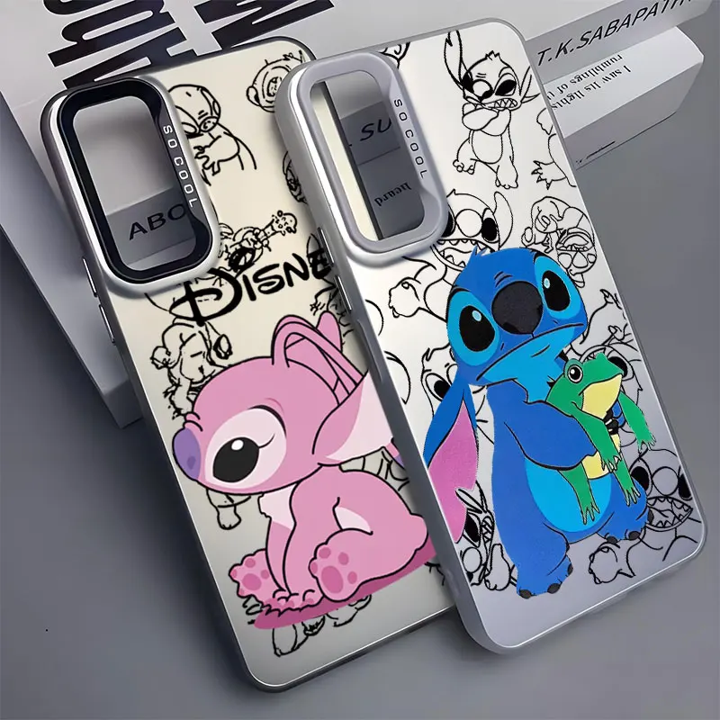 Funda de teléfono para Oppo A16s A54s A57 A58 A60 A74 A78 A95 Find X3 Lite Reno 5 6 Lite 8T 10 11 12 13 Cute Stitch Angel