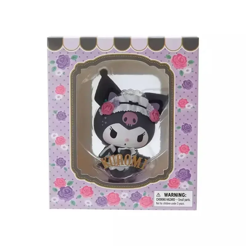 Sanrio Anime Action Figure Hellokitty Kuromi Mymelody Cinnamoroll Toys Decoration Dolls Tabletop Surprise Girls Birthday Gift