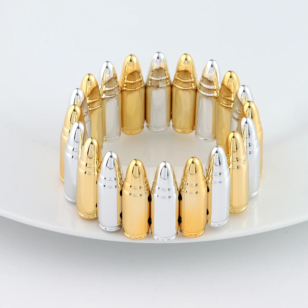 Kreative Acryl-Armbänder mit breiten, kugelförmigen Perlen, elastische Perlenarmbänder für Damen, extravaganter Schmuck, Geschenke – Detail 7