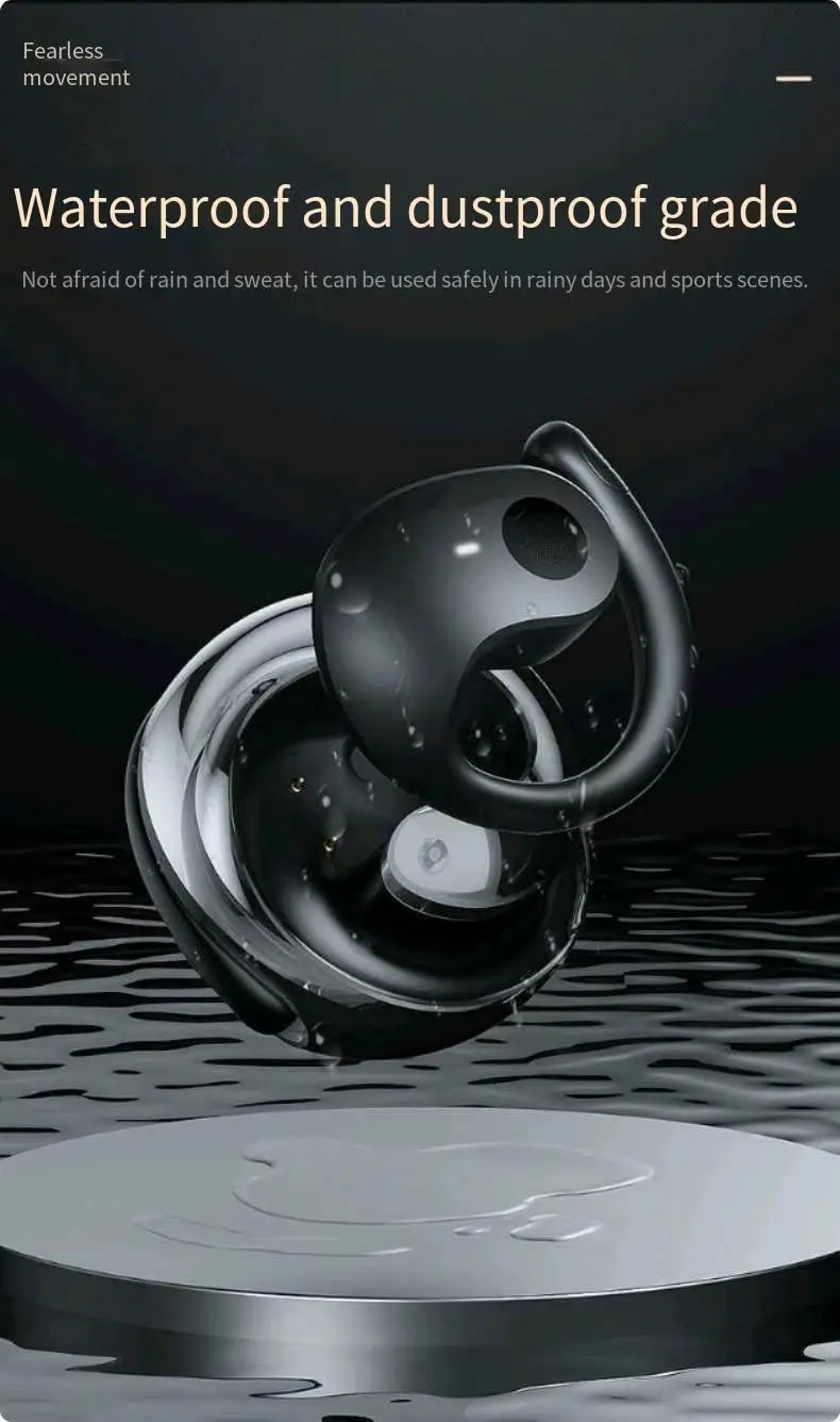 New feature small coconut ball TWS Bluetooth headset ear-mounted OPEN6 super lon