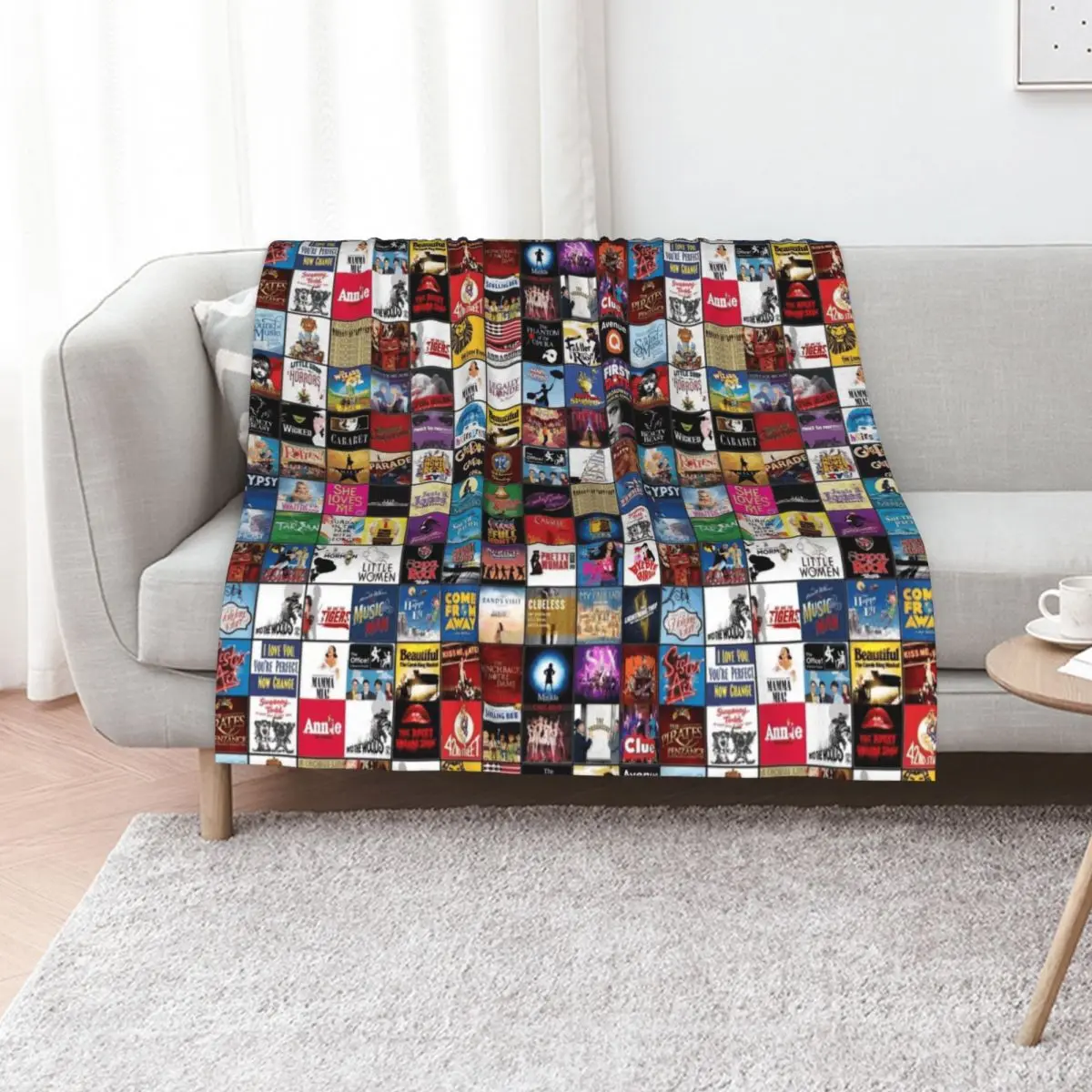 برودواي رمي بطانية للأريكة الزخرفية للطفل أنيمي للأطفال الرضع البطانيات #1