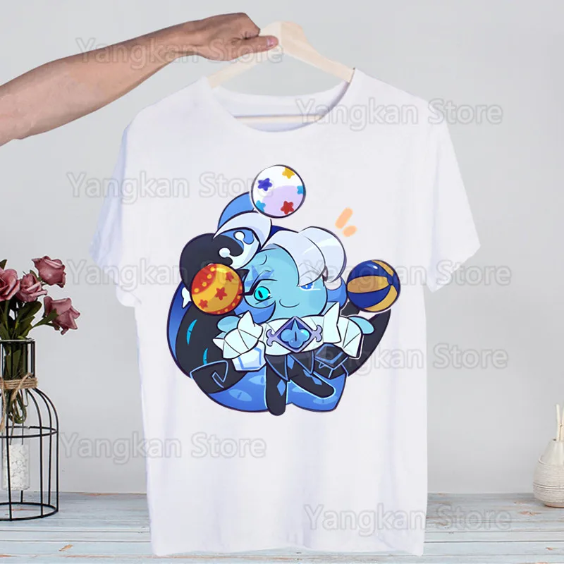 

Shadow Milk Cookie Print T Shirt Man's T-shirt Male Casual Short Sleeve Tops Harajuku