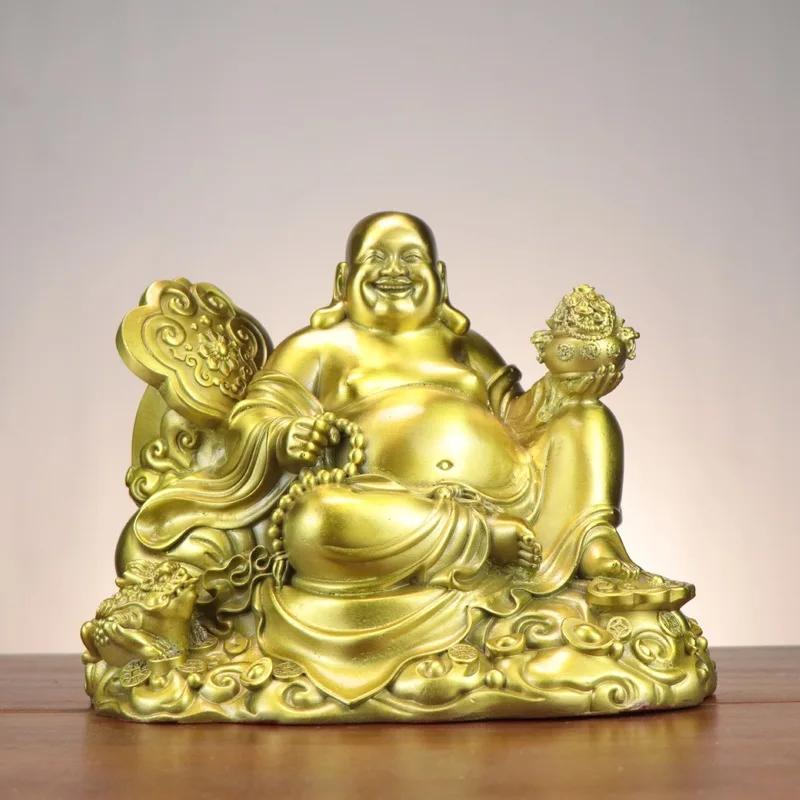 Yang Tongji Bronze , Treasure Bowl Maitreya , for Home and Shop, Auspicious Buddha