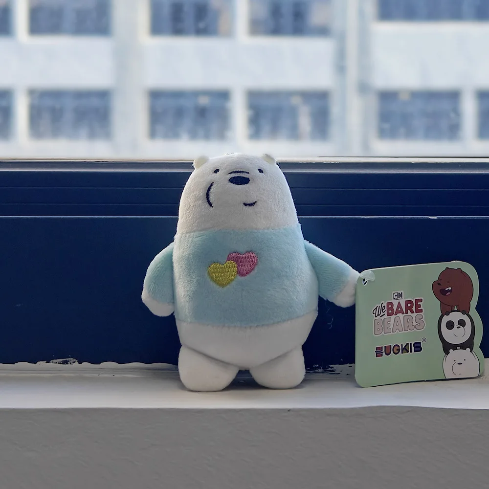 12 Cm We Blote Beren Anime Pluche Sleutelhanger Gekleed Panda Icebear Grizzly Sleutelhanger Tas Decoratie Voor Kinderen Kinderen Kerstcadeau