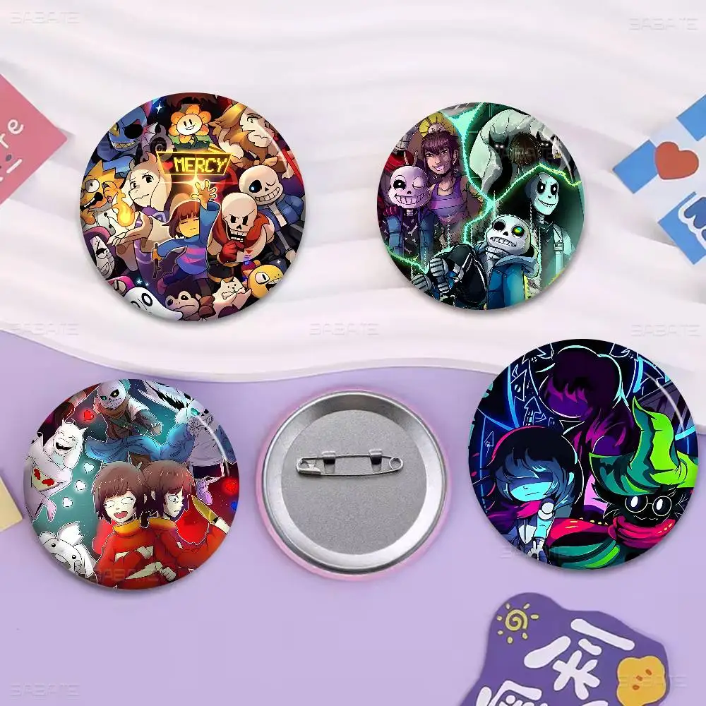 Hot Video Game U-Undertale Creative Tinplate Soft Button Pins Animal Icon Brooch Lapel Backpack Badge Accessories Pin