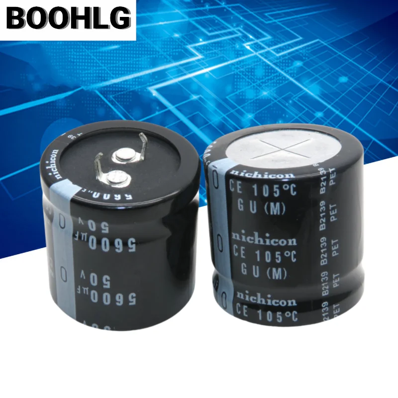 2PCS original 5600UF 50V audio capacitor 50V 5600UF 30X30 GU 105 degrees