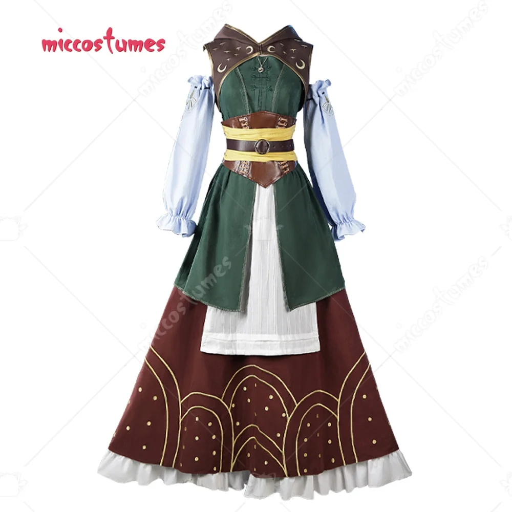

Miccostumes Women's Zoe Foster Moon Market Side Story Outfit Cosplay Costume Dress with Skirt Sleeves Halloween Cosplay Costume