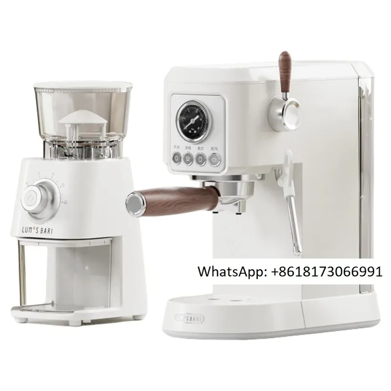 Double extraction coffee machine, household small fully semi-automatic Italian+American concentrated extraction with grinder