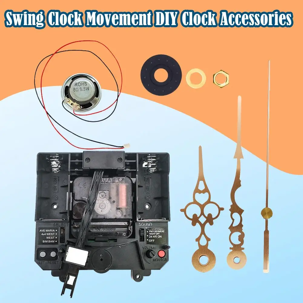 Hourly Time Teller Universal Watch 4 Kinds Of Music 300g DIY Clock Accessories Integrated Movement Clock Swing N4J8