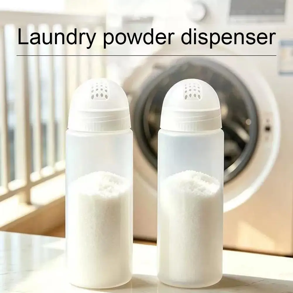Laundry Powder Dispenser Bottle Squeeze Type Washing Powder Sprinkler Evenly Dispensing Detergent Powder Shaker