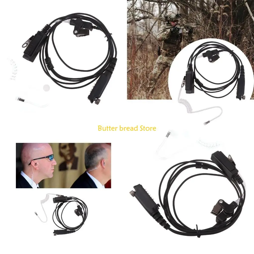 

W89C Finger PTT Mic WalkieTalkie Headset For Sepura Radio SC21 STP8000 Earphone