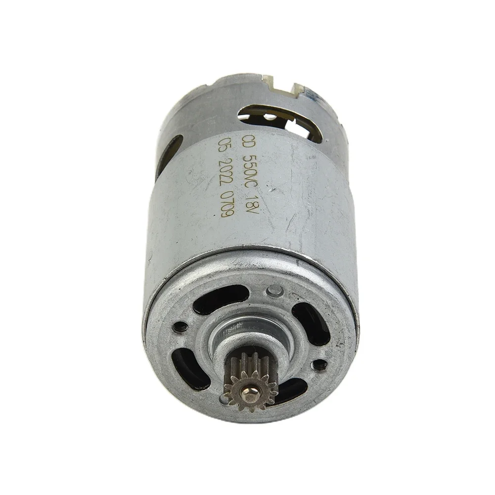 RS550 Motor 18V 13 Teeth Metal Shell Carbon Brush Replacement For GSB GSR120-LI Cordless Drill Screwdriver Power Tool Part