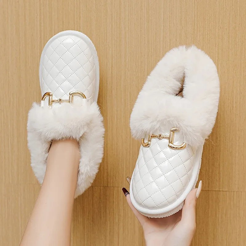 Cold Resistant Cotton Shoes for Women Wearing Snow Boots in Winter, New Korean Version Warm and Anti Slip