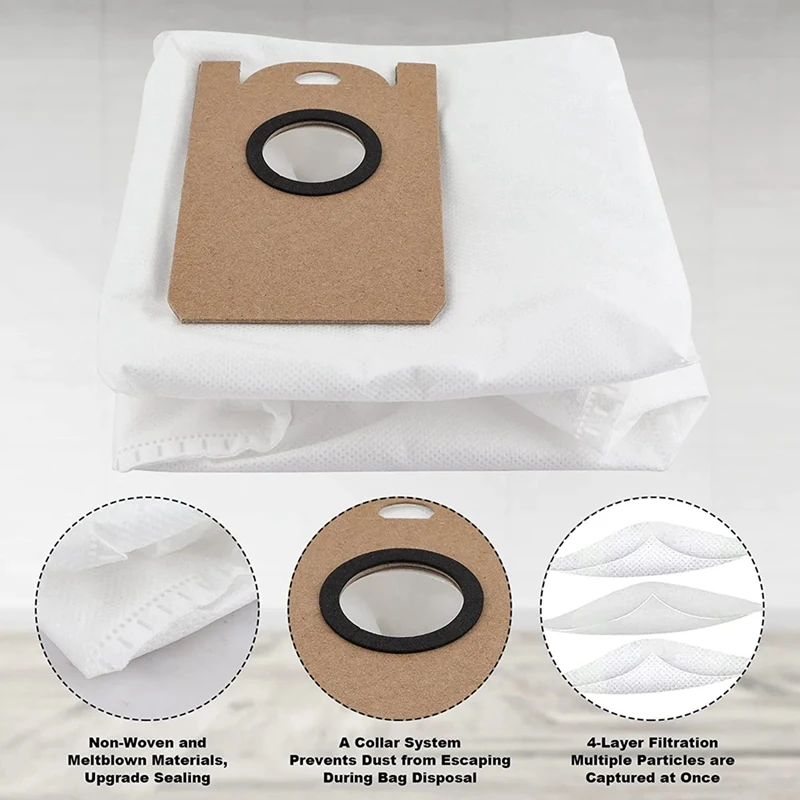 كيس غبار لـ Proscenic M7 Pro M7 Max M8 Pro ، Kyvol ، Cybovac S31 ، Uoni V980 Plus Q6 ، ملحقات فراغ الروبوت ، الترويج