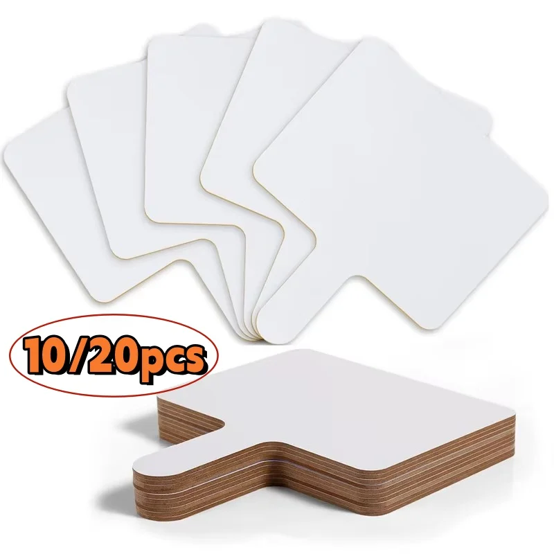 10 pçs placa de resposta portátil estudante crianças quadros branco dupla face pequeno jogo adereços melamina reutilizável quadro branco criança crianças