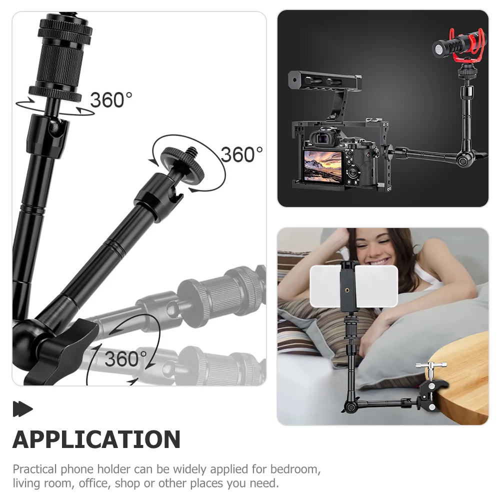 Phones 11-inch Hand Arm Combination Monitor Gimbal Bracket Desk Mobile Stand Holder Multifunctional