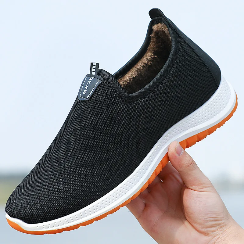 Winter 2023 New Thickened Dad Cotton Shoes for Men, Middle and Elderly, Breathable and Warm