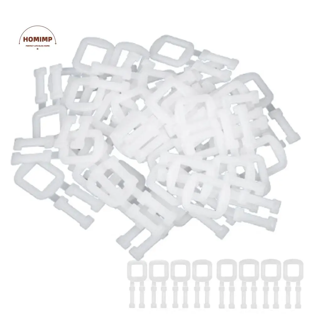 

White Packing Strap Buckle Transparent 60x25 Mm Plastic Packing Buckle Effective PP Material Belt Buckle Bundle Newspapers
