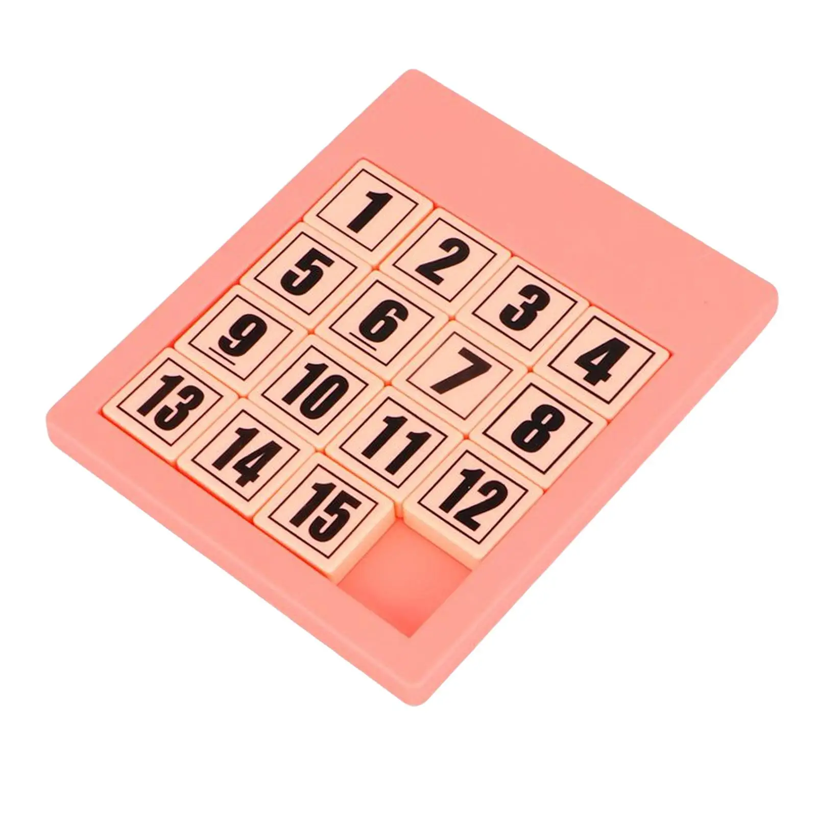 Quebra-cabeça digital portátil com 15 slide número brinquedo para jogos de matemática