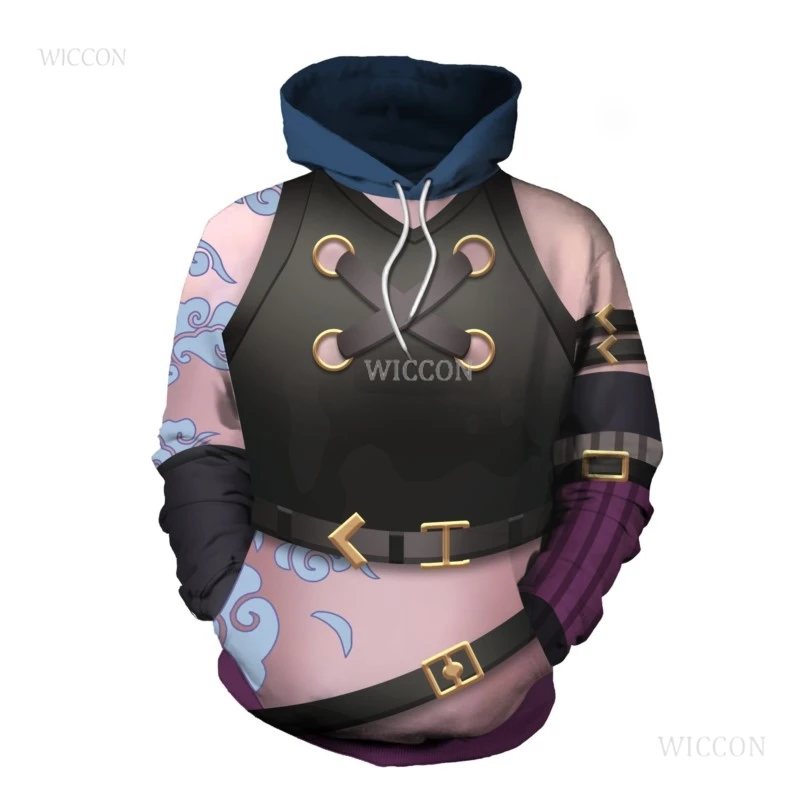 Cosplay Vi Caitlyn Arcane Hoodie LoL Hoodie 3D Printed Hooded Hoodies Sweatshirt Men Women 3D Legends Jinx Cosplay Customized