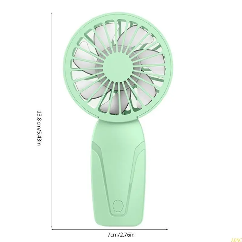 Ventola portatile a0nc ventola portatile ricaricabile ventola tascabile a 3 velocità per ventole tascabile per interni
