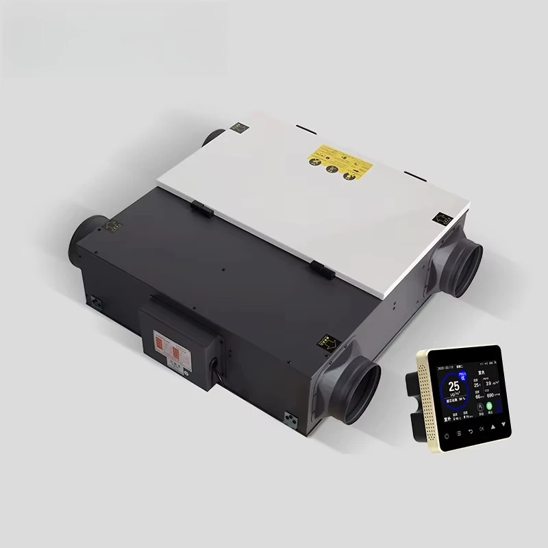 

6 Inch Energy Saving Temperature And Humidity Control Fresh Air Purifier With Graphic Design Heat Recovery Ventilation