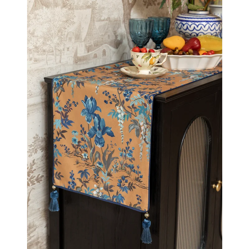 American Sle Table Flag Retro Luxury TV Cabinet Tablecloth Long Rectangular Tablecloth  Cabinet New Chinese Sle Tea T...