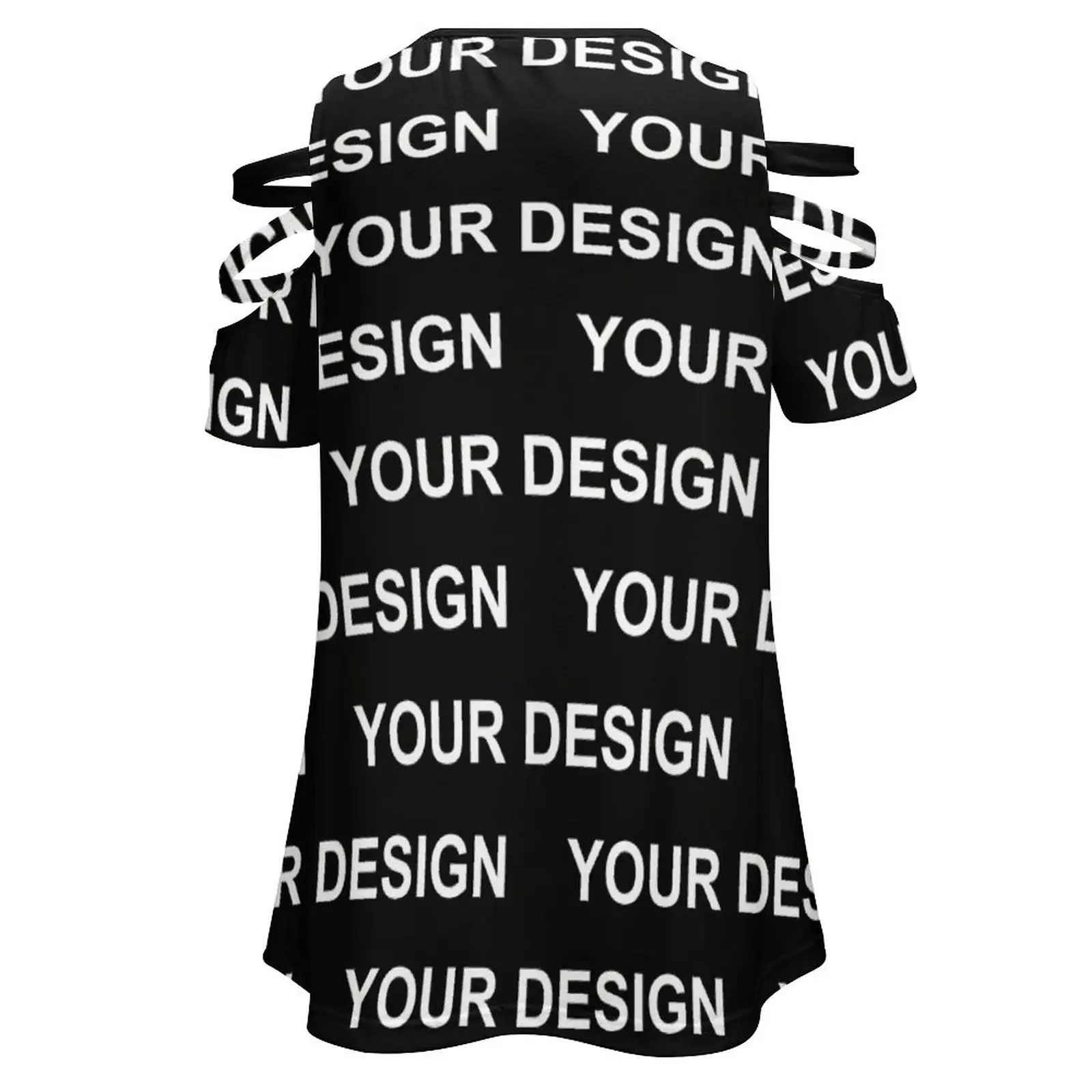 Add Design Customized T-Shirts Custom Made Your Image Street Wear V Neck T-Shirt Cool Oversized Tees Date Graphic Female Tops