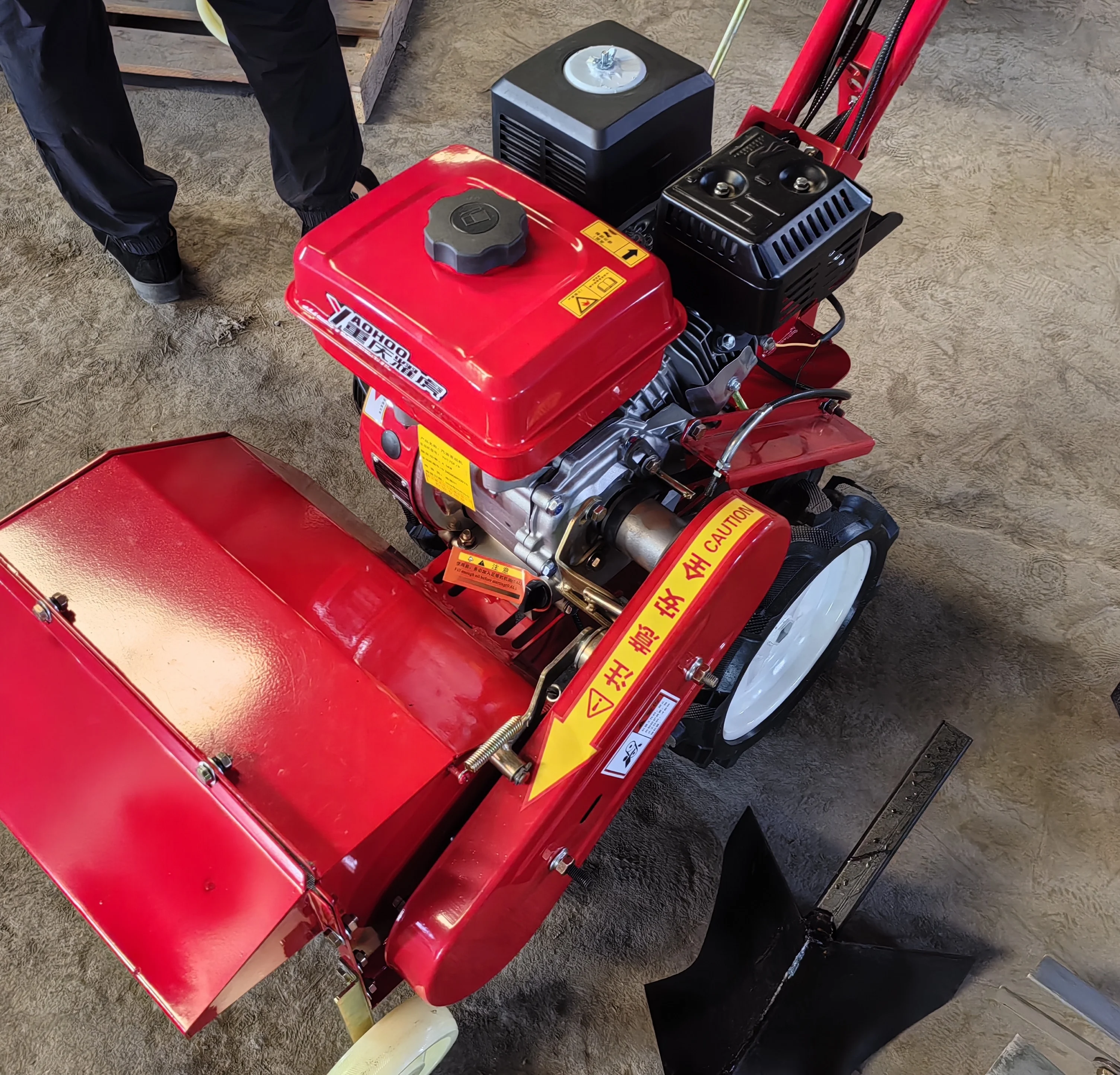 Agriculture Self-propelled Lawn Mower 7HP/170F Gasoline 4WD Power Mini Weeder Grass Chopper Cutter Blade Field Weeding Machine