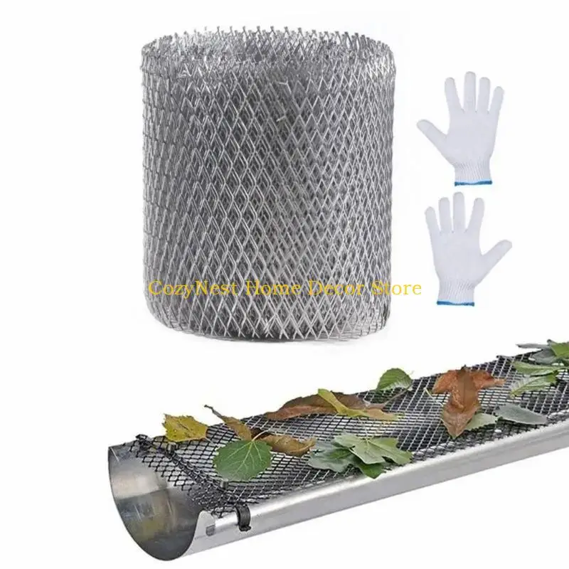 92MF Aluminum gutter screen roll for gutters and roof channel Expanded Meshes Gutter