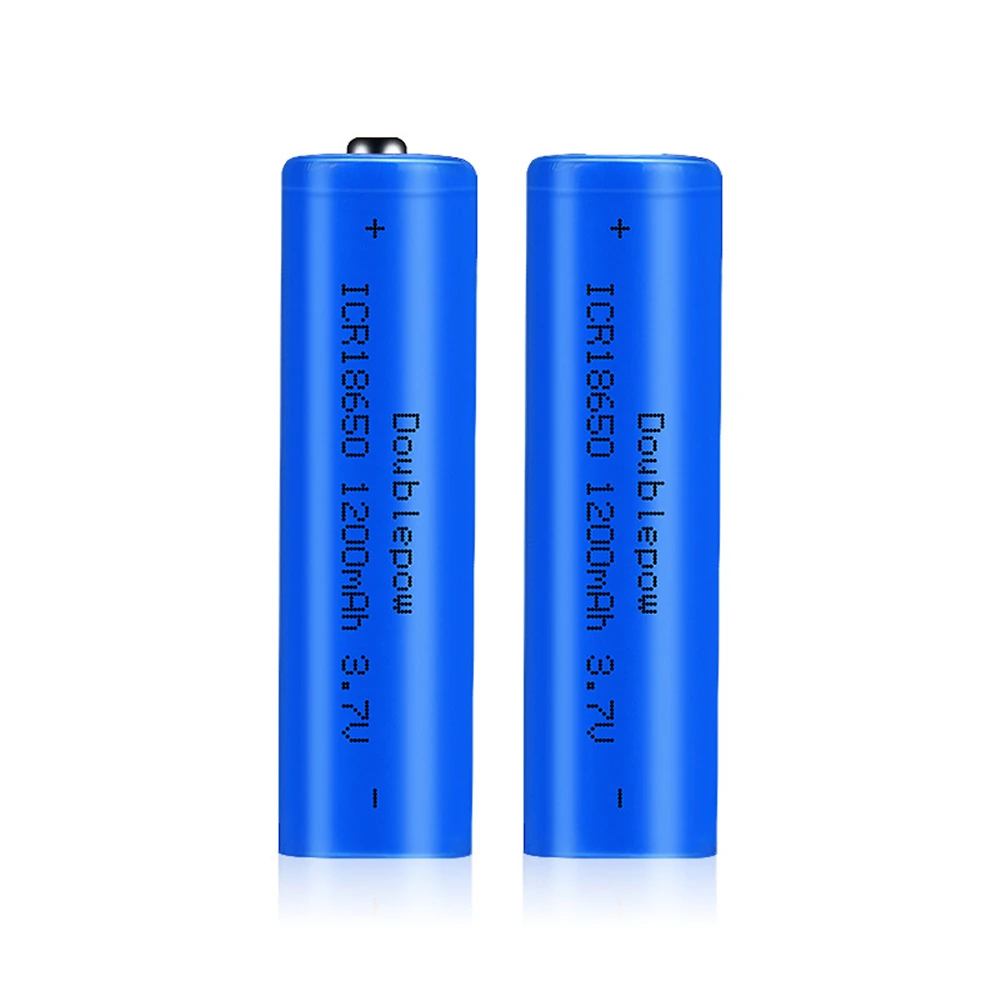 1pcs/lot 18650 rechargeable battery 3.7v 1200mAh 18650 lithium ion rechargeable battery flashlight battery