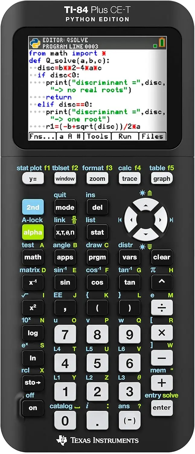 

Python Edition Graphing Calculator with Color Display - Lightweight, High-Resolution Screen for Programming & Math Functions