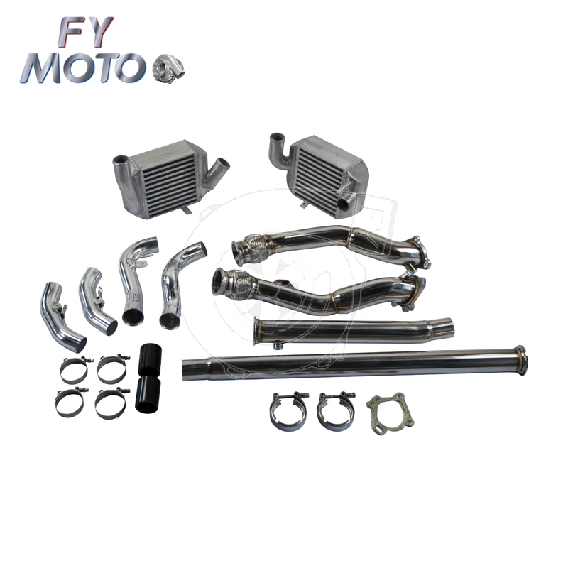 

Front Side Mount Intercooler And Downpipe Fit For S4 B5 00-02 / Allroad A6 C5 2.7L 01-05