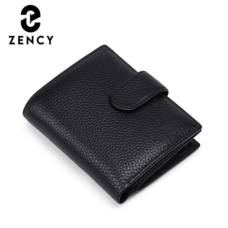 Zency Fashion Women Purse Genuine Leather Wallet Cowhide Clutch Multifunction Multiple Card Slots Holders Bags