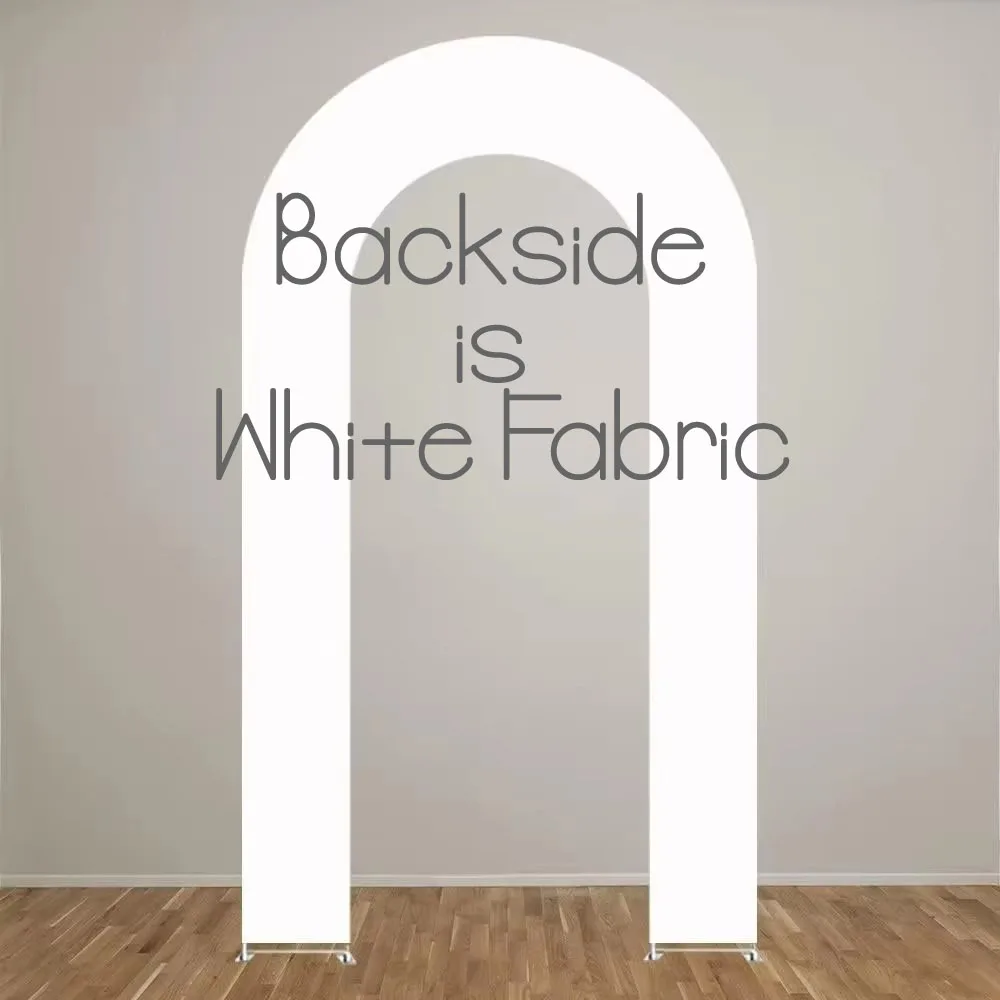 U-образный арочный чехол для дня рождения, детского душа, украшения для свадебной вечеринки, эластичные открытые чехлы-подставки (задняя сторона белого цвета! )