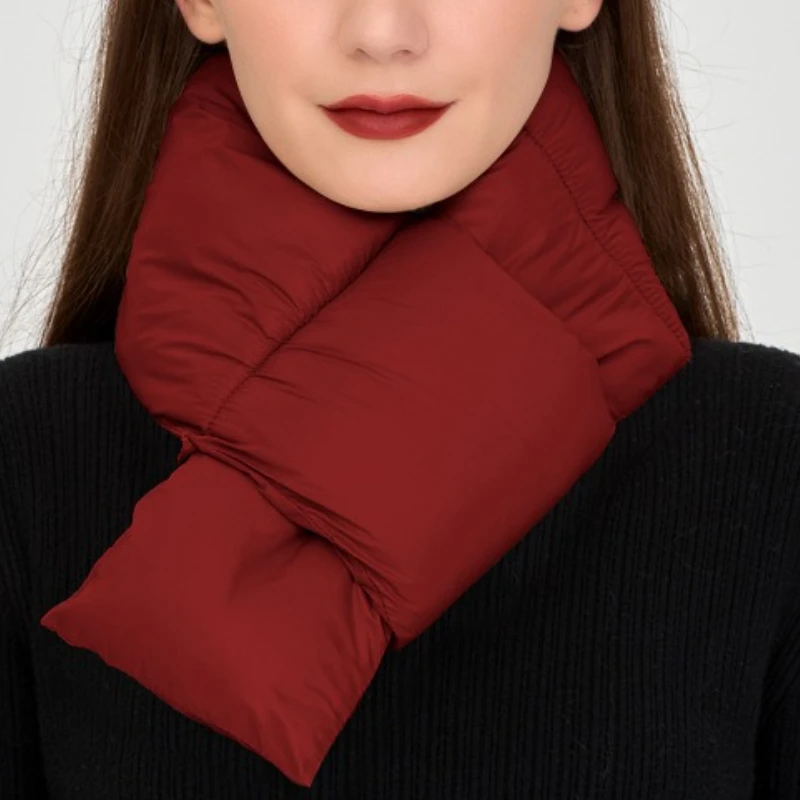 

Water-repellent scarves for men and women, neck protection and warmth, cold-proof cloud silk cotton cross scarves